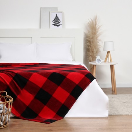 Black-Krasn Ethel Black Black Cell 150*200 cm, 100% p/e, coral-flis 220 g/m2
