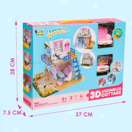 House for dolls "Comple" with furniture and accessories-6