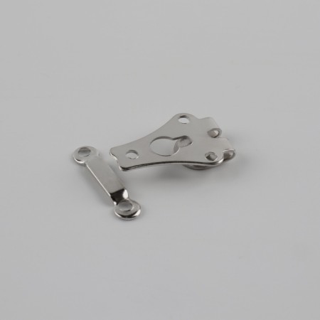Pitting hooks for trousers, 2 × 1.5 cm, 2 pcs, silver color-1