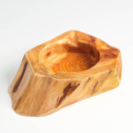 An ashtray made of wood, handmade-1