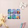 A set of 6 nameplate for gifts "Dinosaurs", 16 × 24 cm