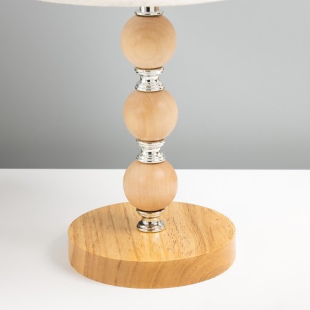 Apali table lamp E27 40W light wood 25x25x39 cm Risalux-3