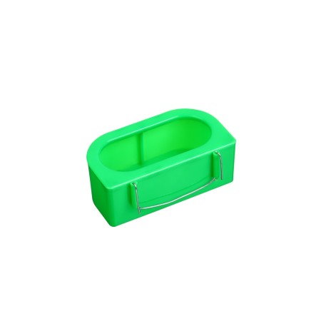 A hinged feeder - a drinker 4 x 6 x 11 cm, tray, plastic Greengo-1