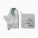 Set of kitchen. Dolyana Tropics: mittens 20x27 cm, take 19x19 cm, 100% HL, 164 g/m2