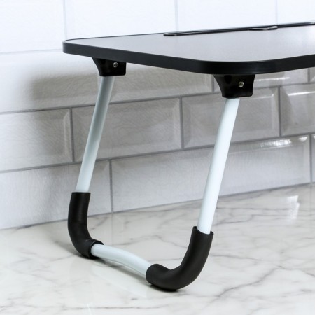 Table - breakfast tray, for a laptop, folding, gray, 60x40 cm-8