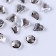 Decorative pebbles for creativity, set of 15 pcs., Gray color, stones: from 6 to 14 mm