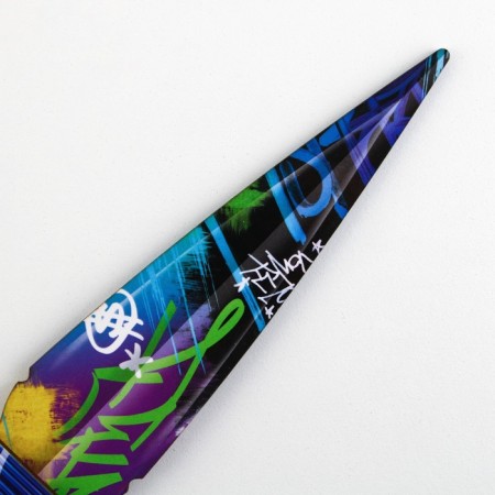 Wooden weapons, children's souvenir “graffiti”, Kunai knife, with stickers, 26 x 4 cm-4