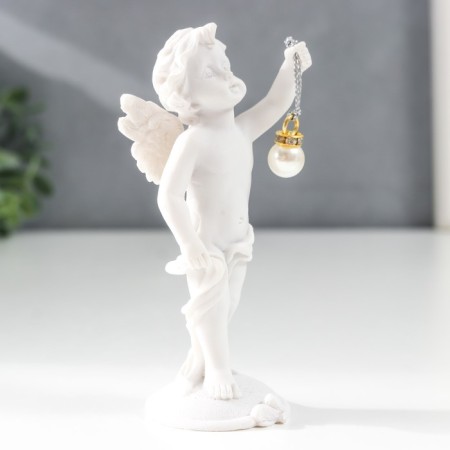 Polystone souvenir "Snowthrough angel with pearl" MIX 10.5x4.2x4.5 cm-2