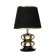 Traffic lamp with lampshade Risalux "dew", 1 × 40 W, E27, black/gold, 20 × 20 × 32 cm