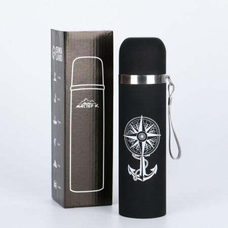 Thermos, 500 ml, the sleeve "Master K.", with a circle, retains heat 10 hours, 6.5 x 24 cm-5