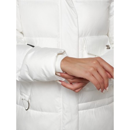 Coat insulated winter female, size 48, white color-14