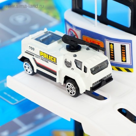 Parking "City Police", with metal machines and helicopter-4