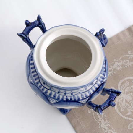 Souvenir "Samovar", large, 27 x 20 cm, gzhel-4