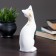 Figure "Cat eared" 7x8x20cm white