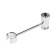 Accoona A376-1 shower holder, unregulated, plastic, chrome