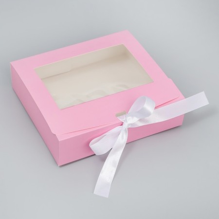 Gift-fir-folding box, packaging, “pink cotton wool”, 20 x 18 x 5 cm-3