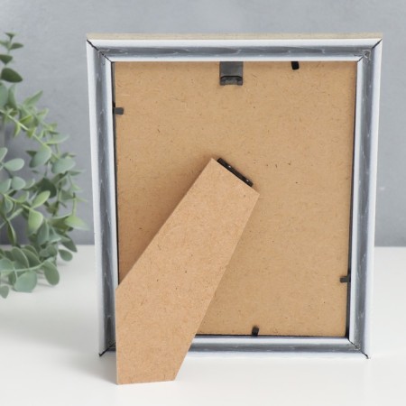 Photo frame plastic Rosa 15x20 cm silver-3