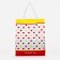 Household bag without fastening, red color