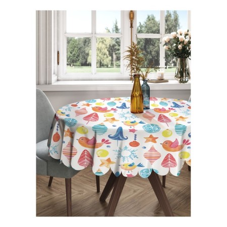 Tables on the table "Christmas tree decorations", round, Saten, d = 150 cm
