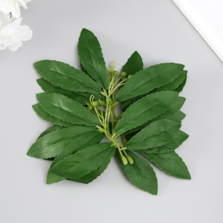 Artificial plant for creativity "Hebelly leaves" set of 6 pcs 13.5x16 cm-3