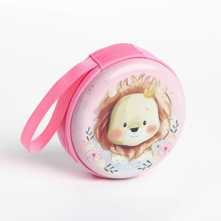 Case for coins/headphones with lightning, pink color-2