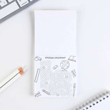 Gift set for graduation "Graduate of primary school" notebook 9cm x 9cm 60 l., Wax crayons 4 pcs.-5
