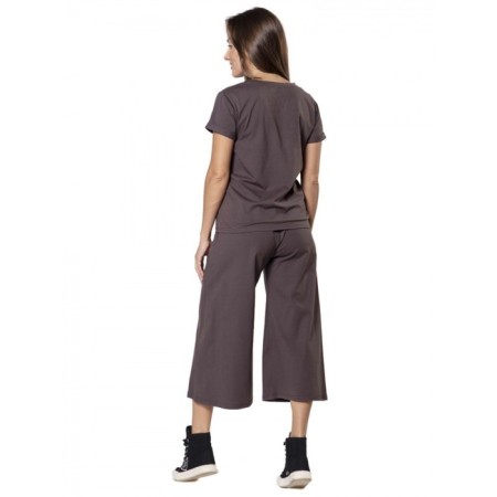 Female suit, size 48, brown color-3