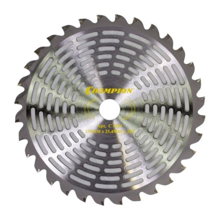 CHAMPON SUPER LIGHT C5204 trimmer knife, with hard alloy teeth, 32T, 230x25.4 mm 107193