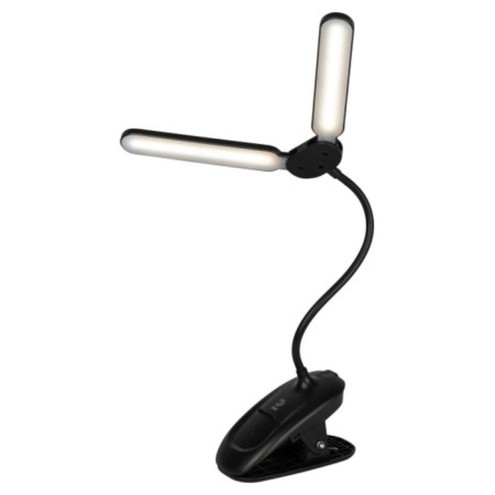 NLED-512-6W-BK desktop lamp LED battery on the clothespin, black color-2