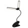 NLED-512-6W-BK desktop lamp LED battery on the clothespin, black color