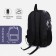 School backpack from lightning textiles, external pocket, gray/black color