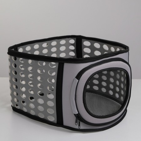 The folding bag is large, the EVA material, 42.5 x 37.5 x 29.5 cm, gray-4