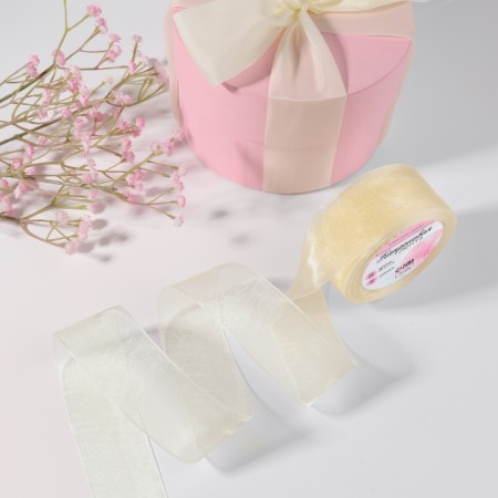 Capronomal tape, 40 mm, 20 ± 1 m, ivory color # 08-1