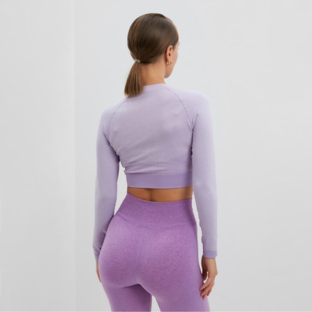 TOP with a long sleeve Minaku: Sportly; Color violet rrh r l-4