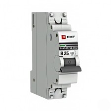 Circuit breaker automatic modular 1P B 25A 4.5ka VA 47-63 Proxima EKF MCB4763-1-25B-PRO