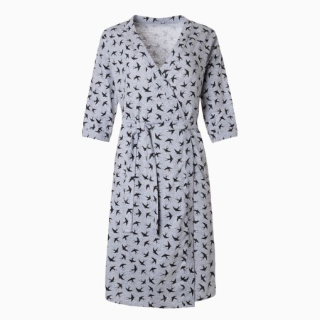 Female set (shirt/robe) for pregnant women, gray color, size 54-8