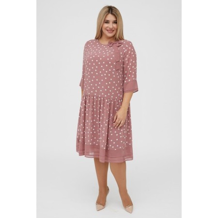 Women's dress, size 52, pink color-2