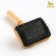 Brush - Wooden Pucrhester "Premium" with drops, for long -haired animals, base 80 x 60 mm