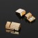 Magnetic lock lock for bracelet 5339, (set 2 pcs.), 1.8 × 0.7 cm, color gold