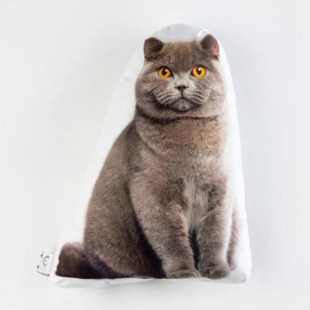 Decorative Ethel Pillow "Cat" 33x40 cm, velor, 100% p/e-2