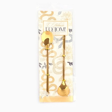 Gift set of spoons with suspensions “Happy New Year 2025!”, 2 pcs., 14.8 x 2.7 cm-9