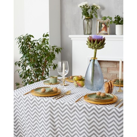 Dolyana tablecloth 145x145cm, zigzag cent, 100%PE, Rogozhka 200 g/m-4