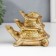 Souvenir Polystone "Pyramid from Turtles" Gold 11.5x9.5x14.5 cm