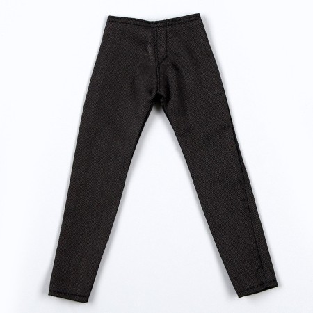 Jeans for puppet men, length - 18 cm, black color-4