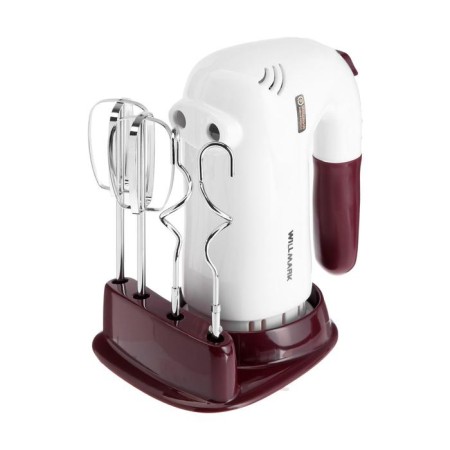 Mixer Willmarka Whm-6023st, manual, 400 watts, 5 speeds, 2 nozzles, burgundy stand-1