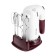 Mixer Willmarka Whm-6023st, manual, 400 watts, 5 speeds, 2 nozzles, burgundy stand