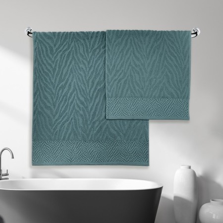 A set of towels "Jacquard", size 50x80 cm - 2 pcs, 70x130 cm - 2 pcs, mint color-5