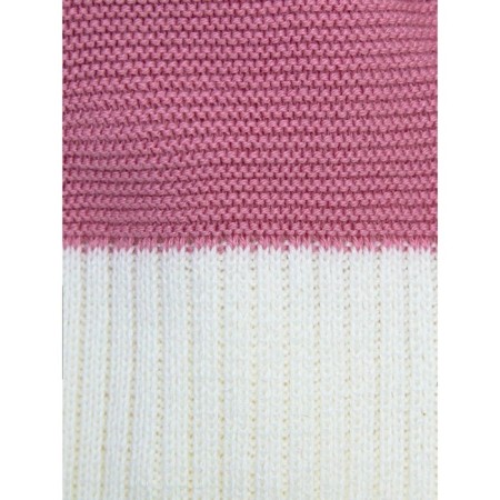 A cap on ties with a pompom Children's Amarobaby Pure Love Wind, with a lining, size 44-46 cm, pink color-3