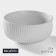 Porcelain bowl magistro line, 1.3 l, d = 17.5 cm, white color