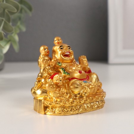 NECKE Gold "Hothee with children" 6 x 5.3 x 6 cm-1